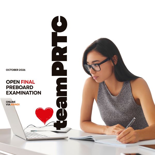 Oct 2026 Open Final Preboard Examination (Online via Akindi)