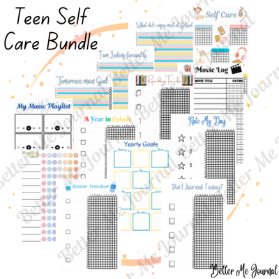 Teen Self Care Spreadsheet Bundle