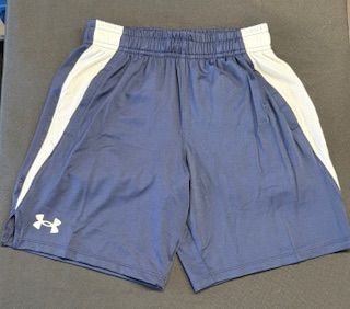 UA Navy and White Shorts- Youth (ON)