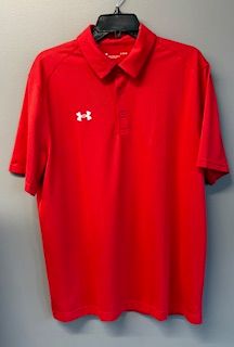 UA Golf Shirt- Red (ON)
