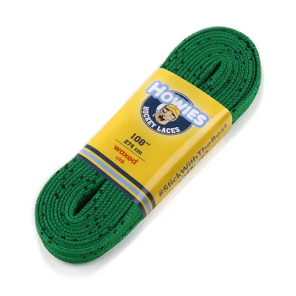 Howies Dark Green Waxed Hockey Skate Laces