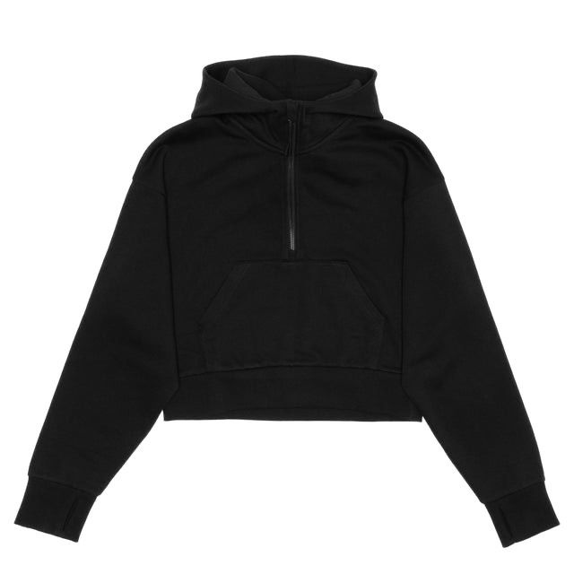 JLH ½ Zip Cropped Sweater (embroidered)