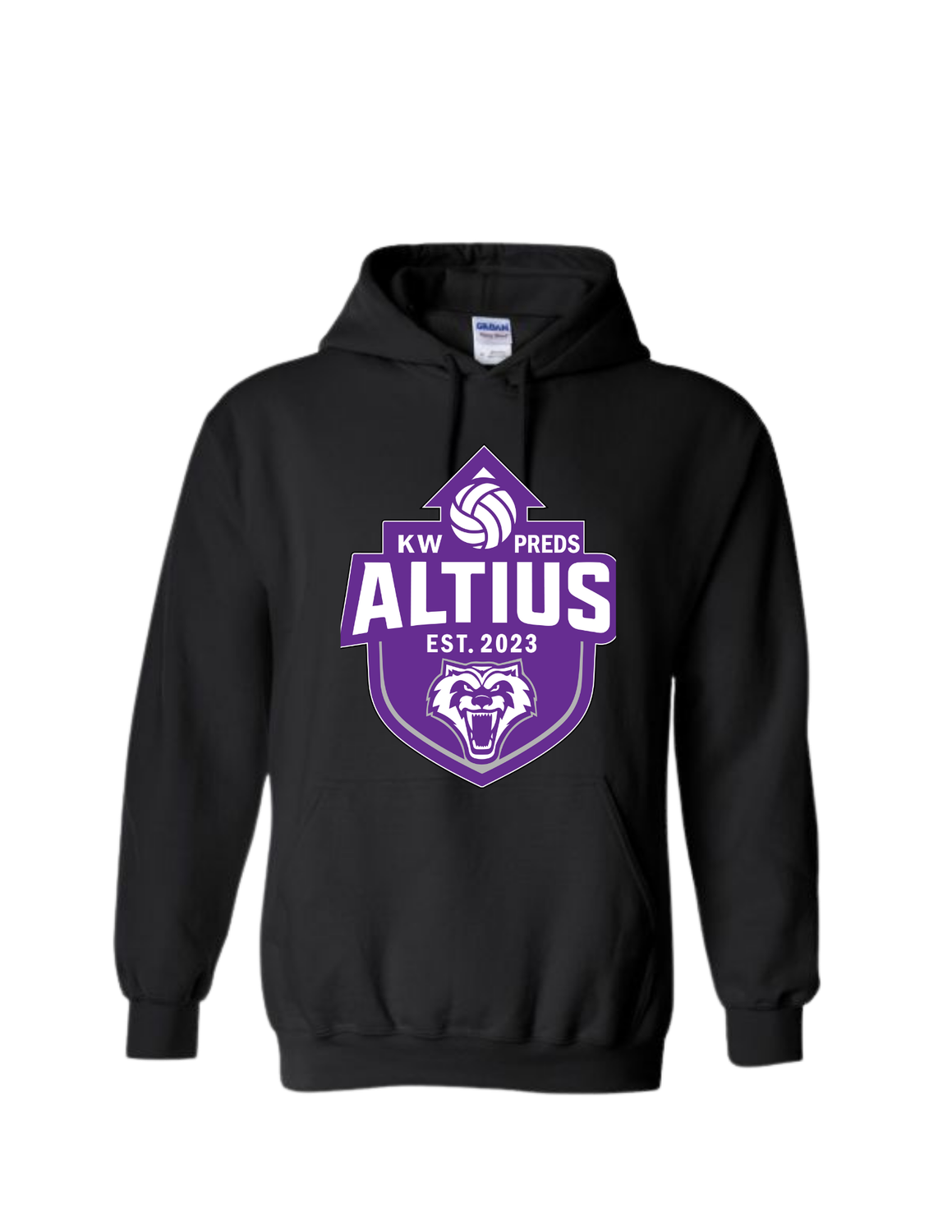 Gildan 1850 Heavy Blend 50/50 Hooded Sweatshirt - Black