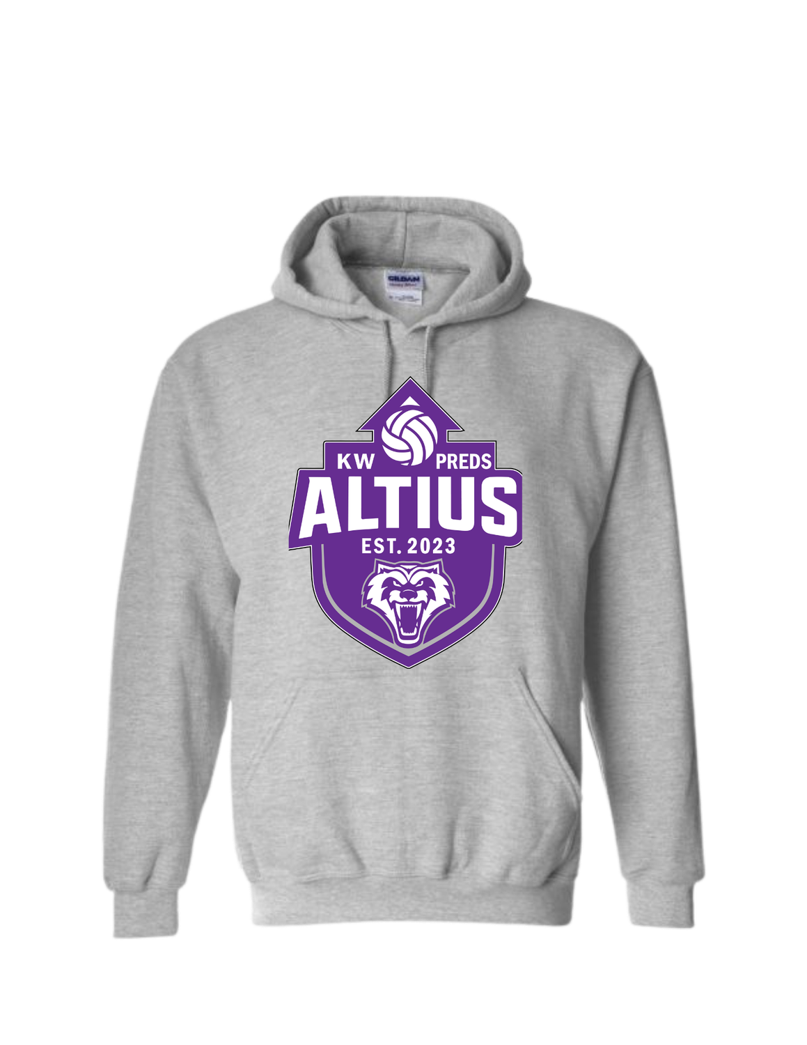 Gildan 1850 Heavy Blend 50/50 Hooded Sweatshirt - Sport Grey