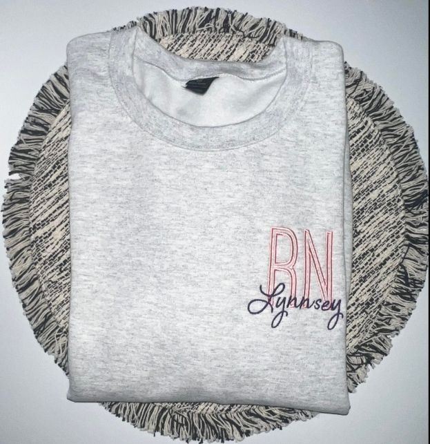 Customized Embroidered Nurse Gildan Sweatshirt