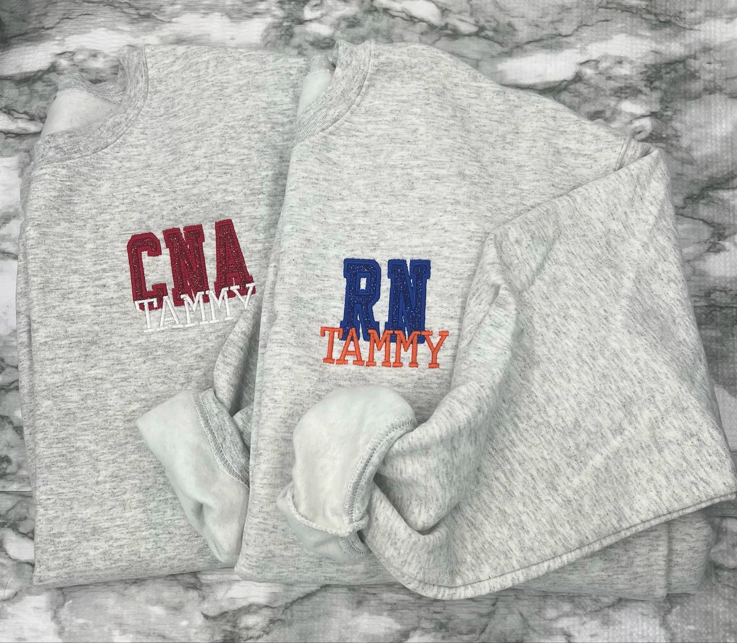 Customs Embroidered Medical - Team Color Sweatshirt