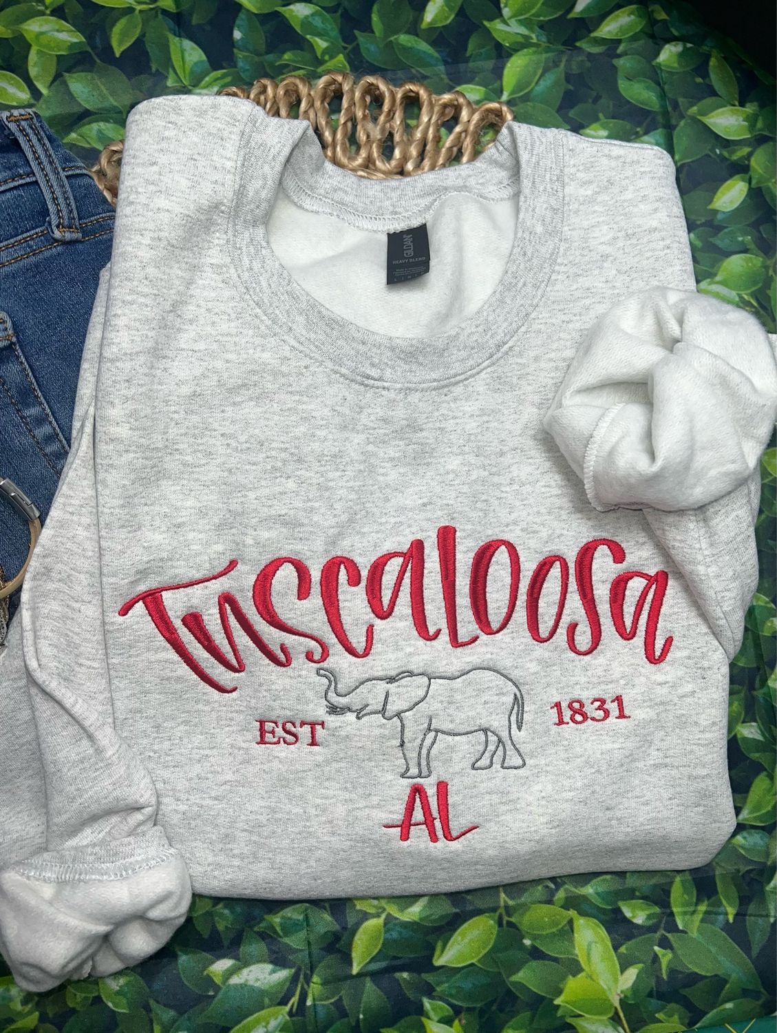Cozy Tuscaloosa Embroidered Gildan Sweatshirt