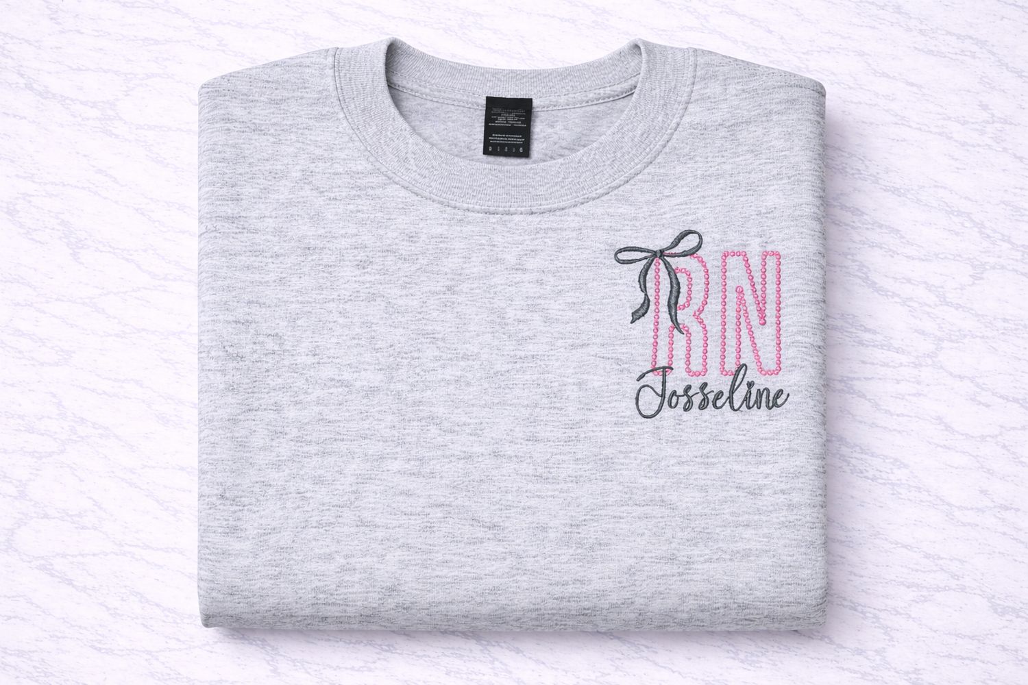 Customs Embroidered Medical  Professions Sweatshirt