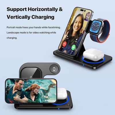 Gadet 3-in-1 Foldable Wireless Charger