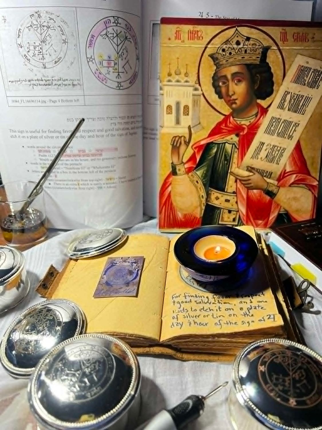 Jupiter in Cancer - Bariel's Seal - Silver Talismanic Box