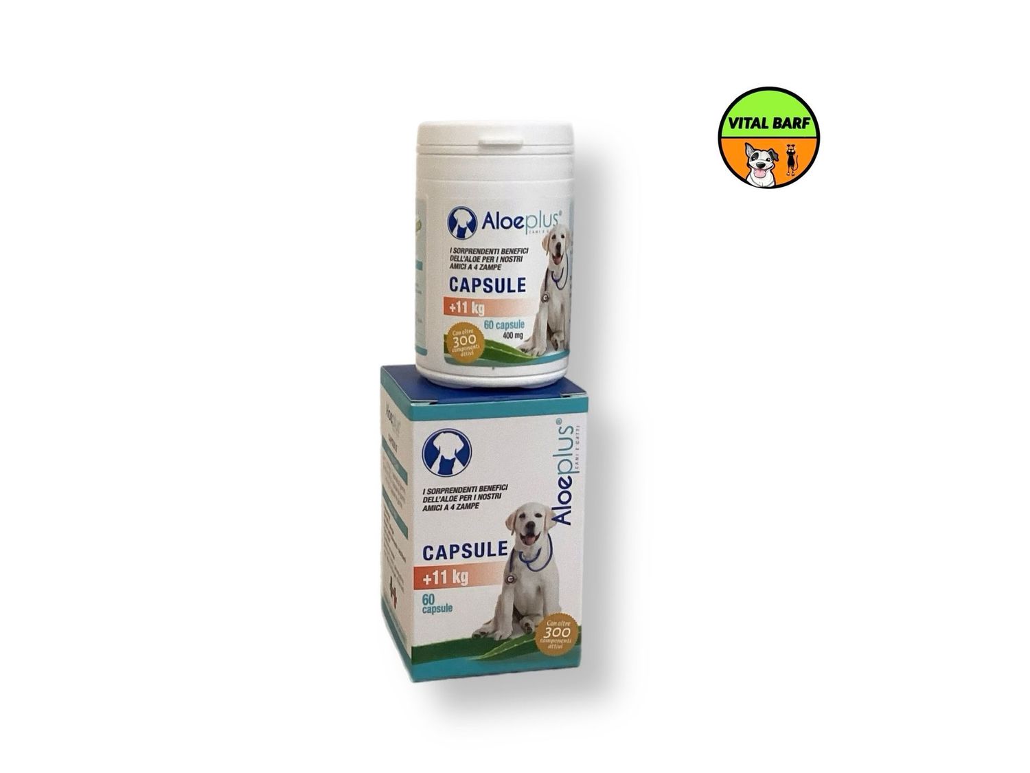 Capsule Aloe +11kg - Alimento Complementare Naturale per Cani