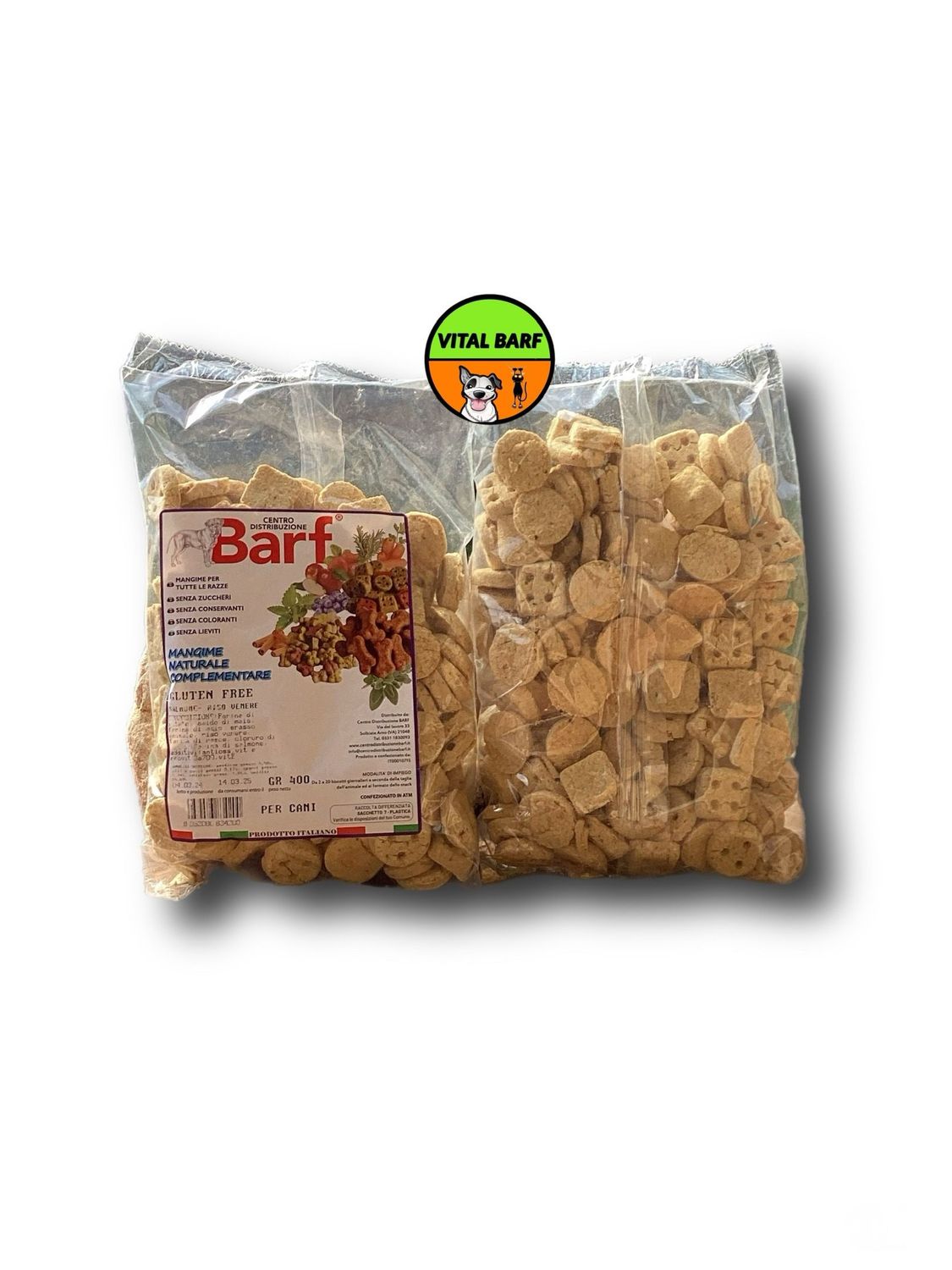 Gluten Free Salmone e Riso Venere - Biscotti per Cani