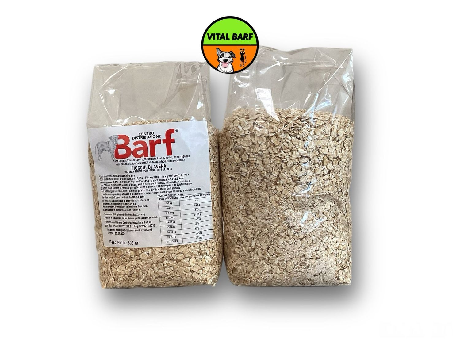 Fiocchi d’Avena - Materia Prima per Mangime per Cani