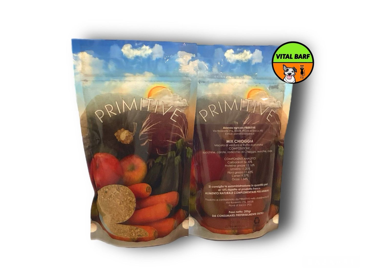 Mix Chioggia -  Mix Verdure Disidratate- Alimento Naturale Complementare per Animali - grammi 200