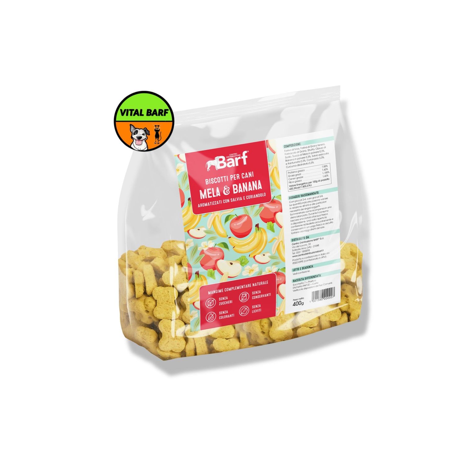 Mela e Banana - Biscotti per Cani