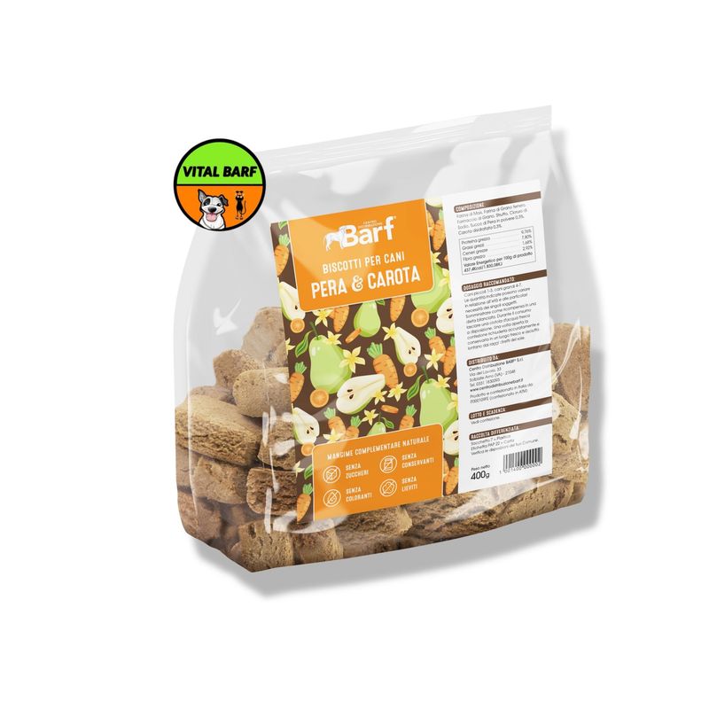Pera e Carota - Biscotti per Cani