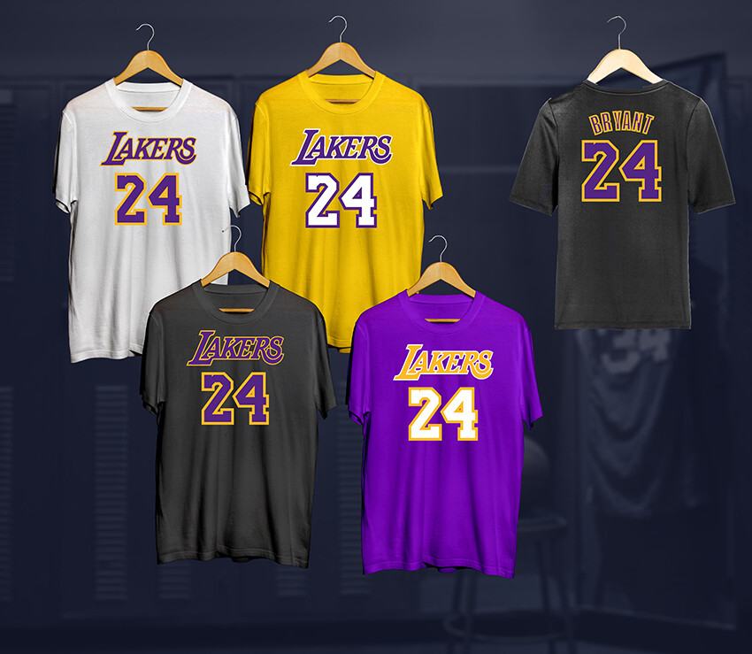 Lakers 24 t-shirt - Front-page - Oncourt Basketball