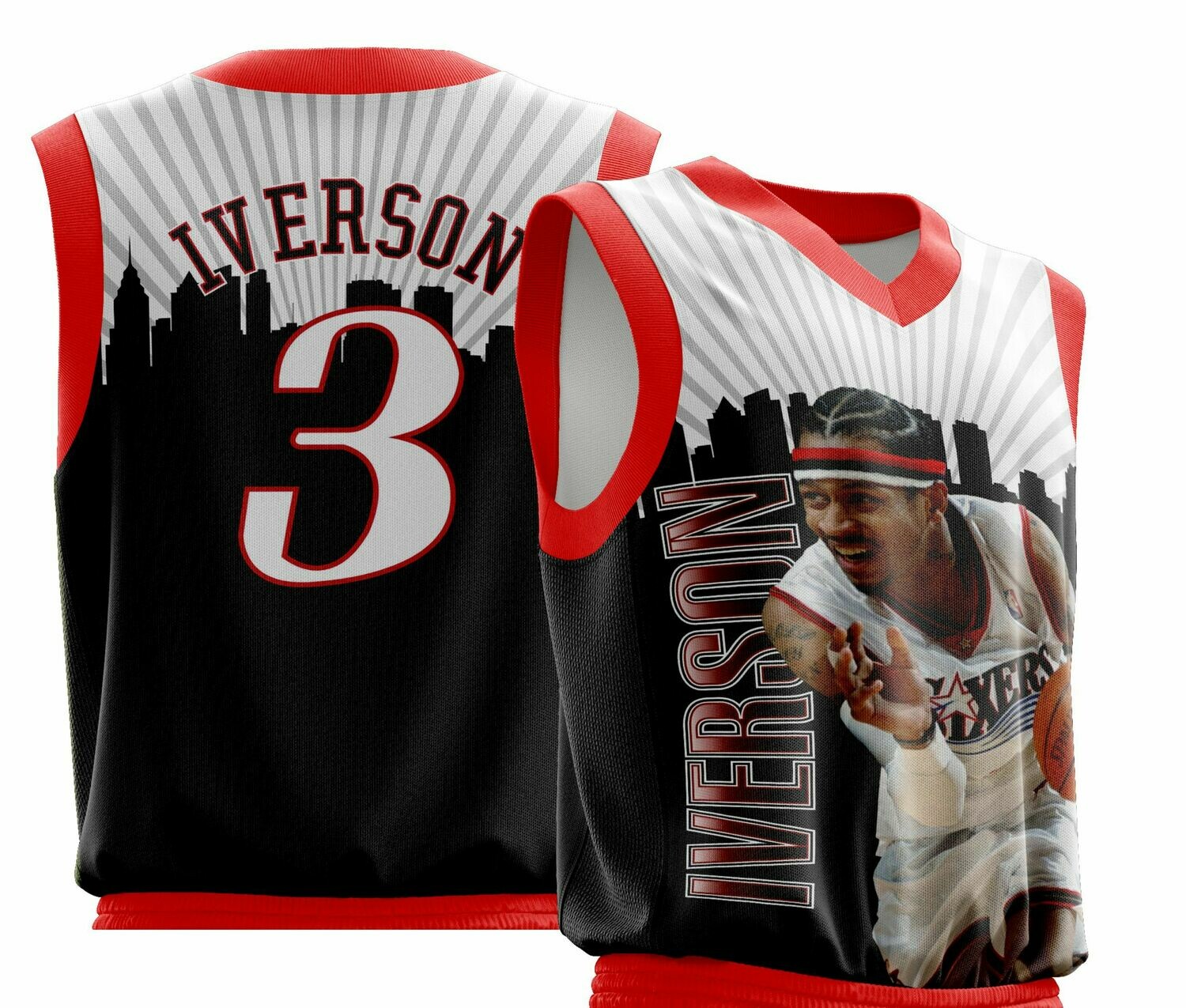 Vintage Iverson Full Print Shirt Vintage Iverson Full Print Shirt