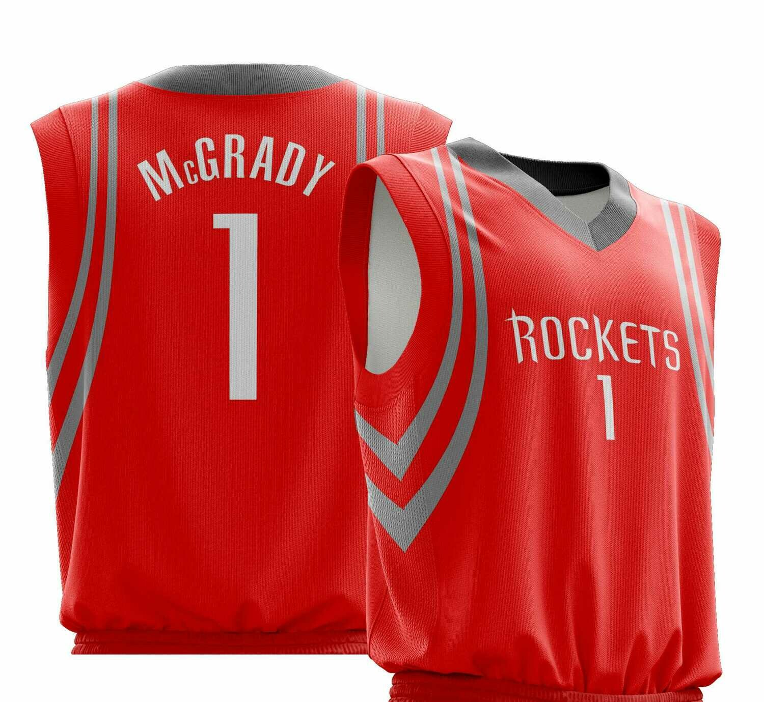 Vintage Tracy Mcgrady  Houston Red Shirt