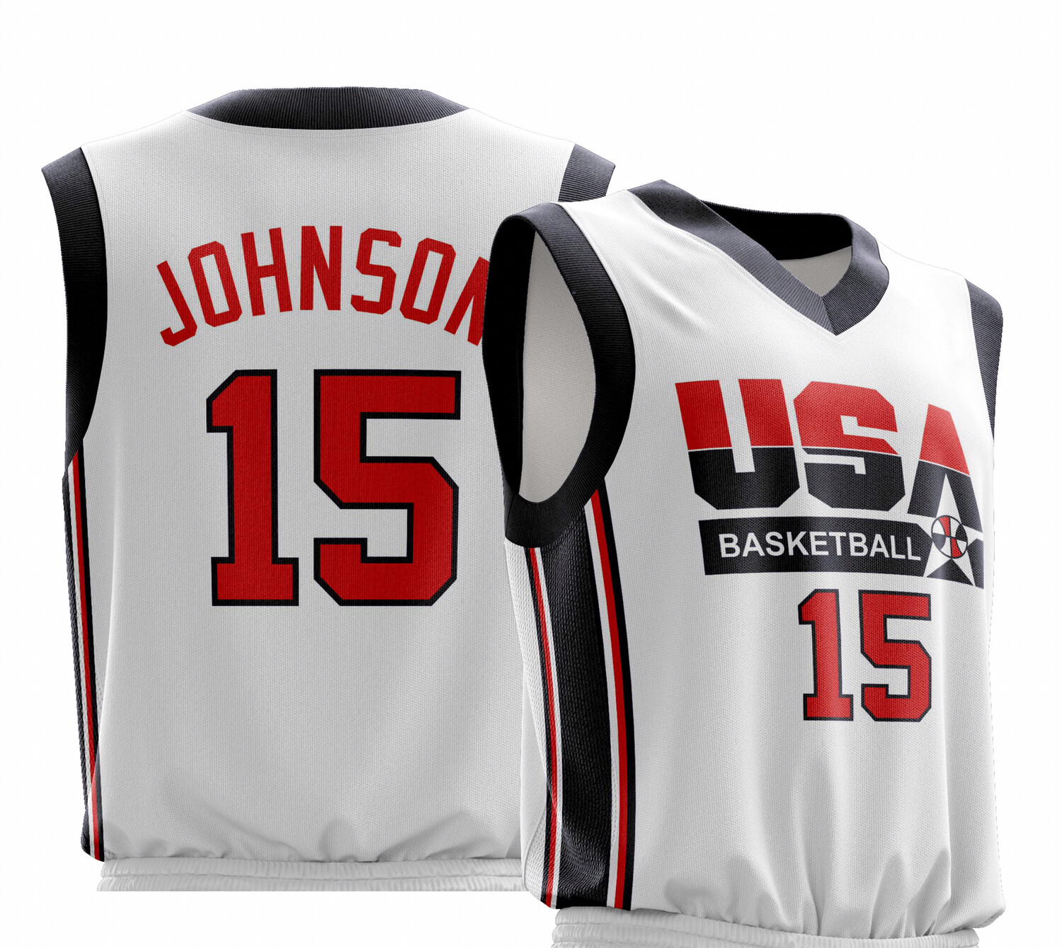 Vintage Magic Johnson  USA White Shirt