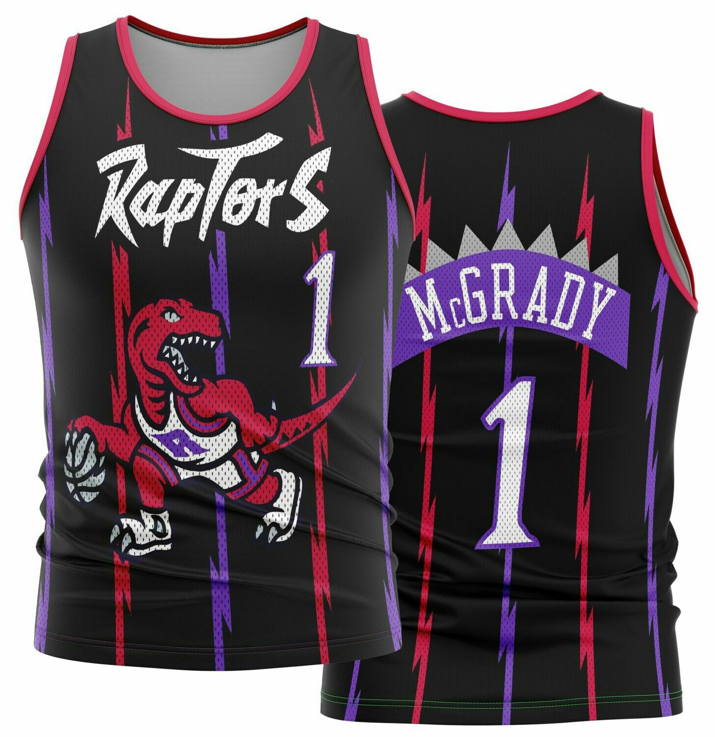 Vintage Tracy Raptors black Shirt