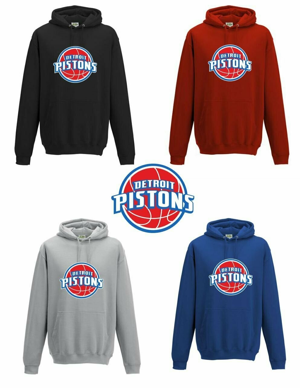Detroit Hoodies Black LARGE Detroit Hoodies Black LARGE