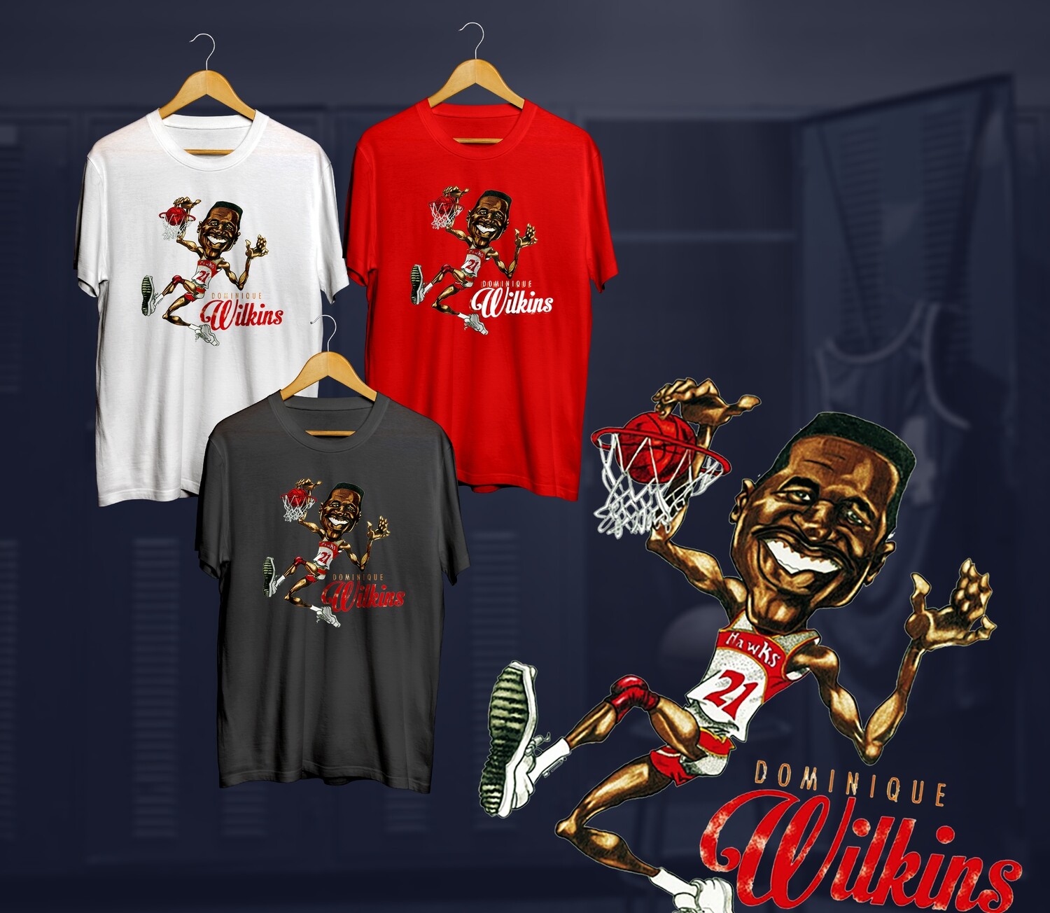 Dominique  caricature t-shirt