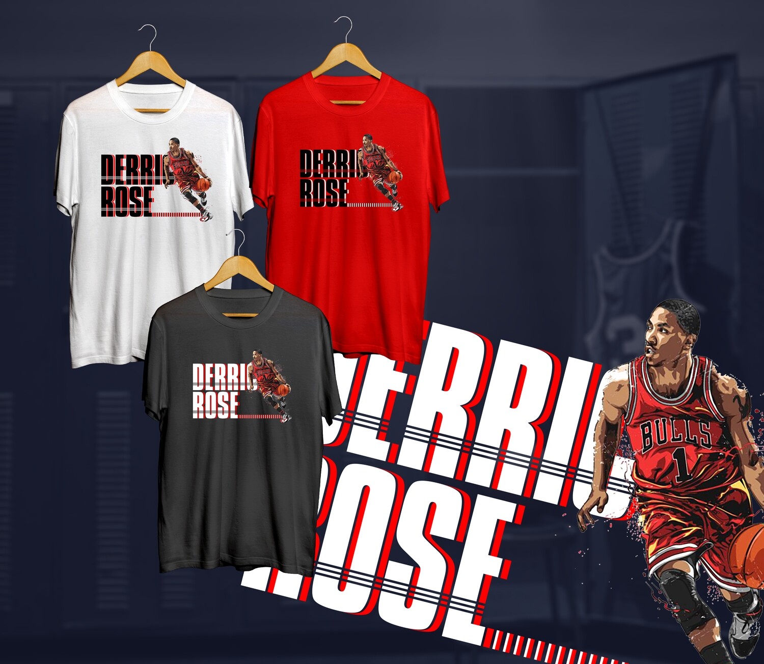 Derrick rose t-shirts - Welcome to our Store - Oncourt Basketball