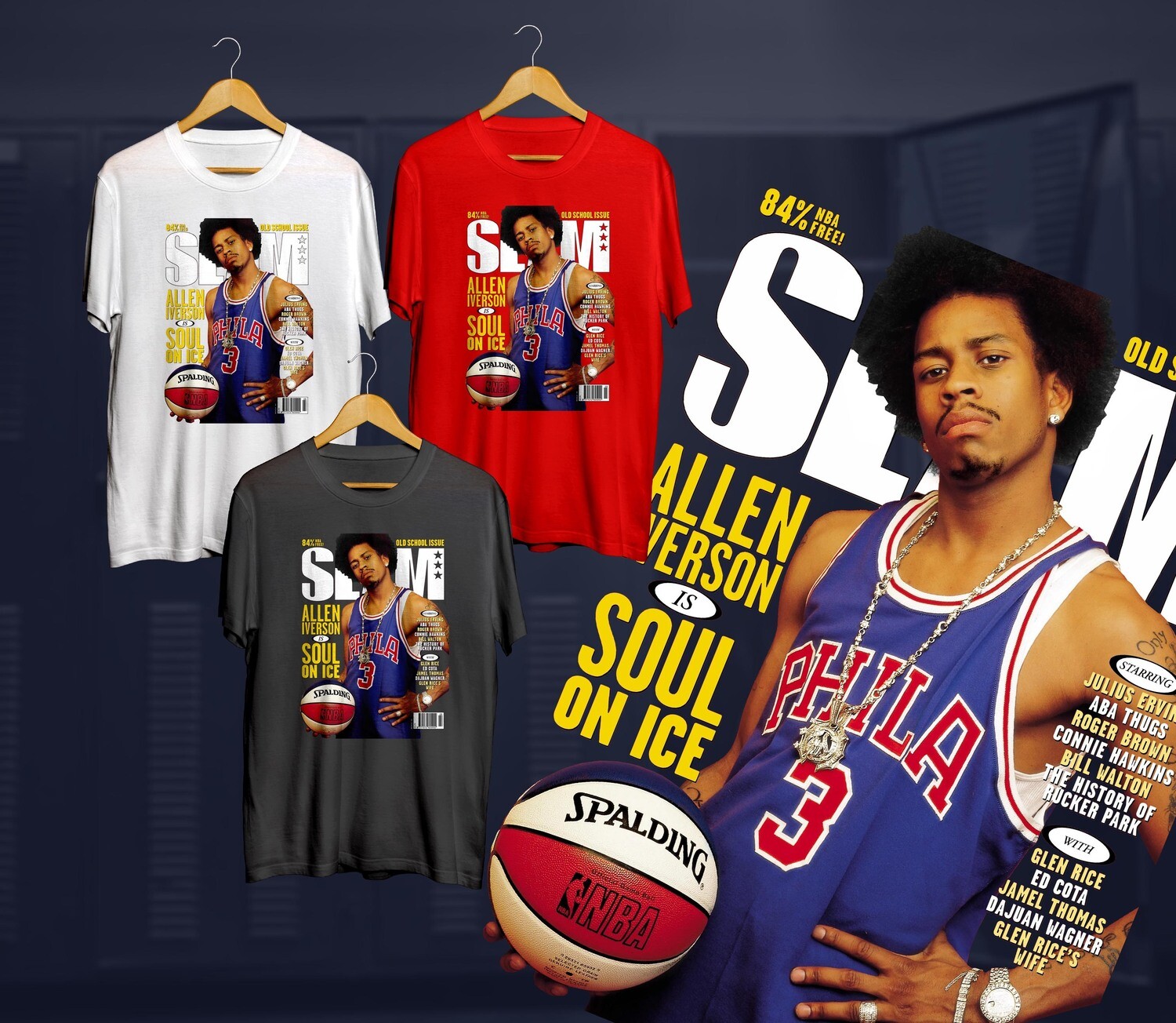 Iverson rookie Slam t-shirt Iverson rookie Slam t-shirt