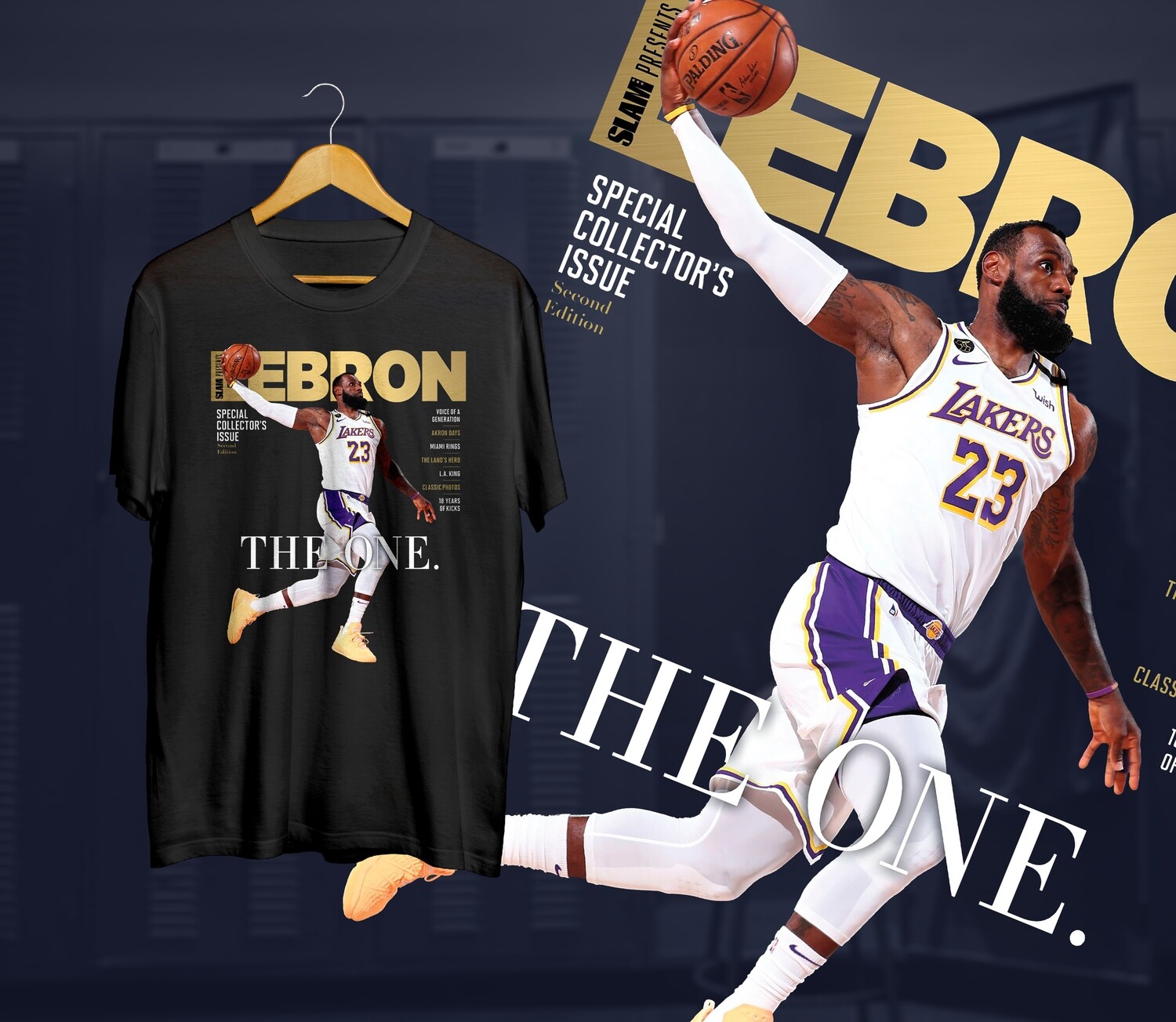 Bron the one Slam t-shirt Bron the one Slam t-shirt