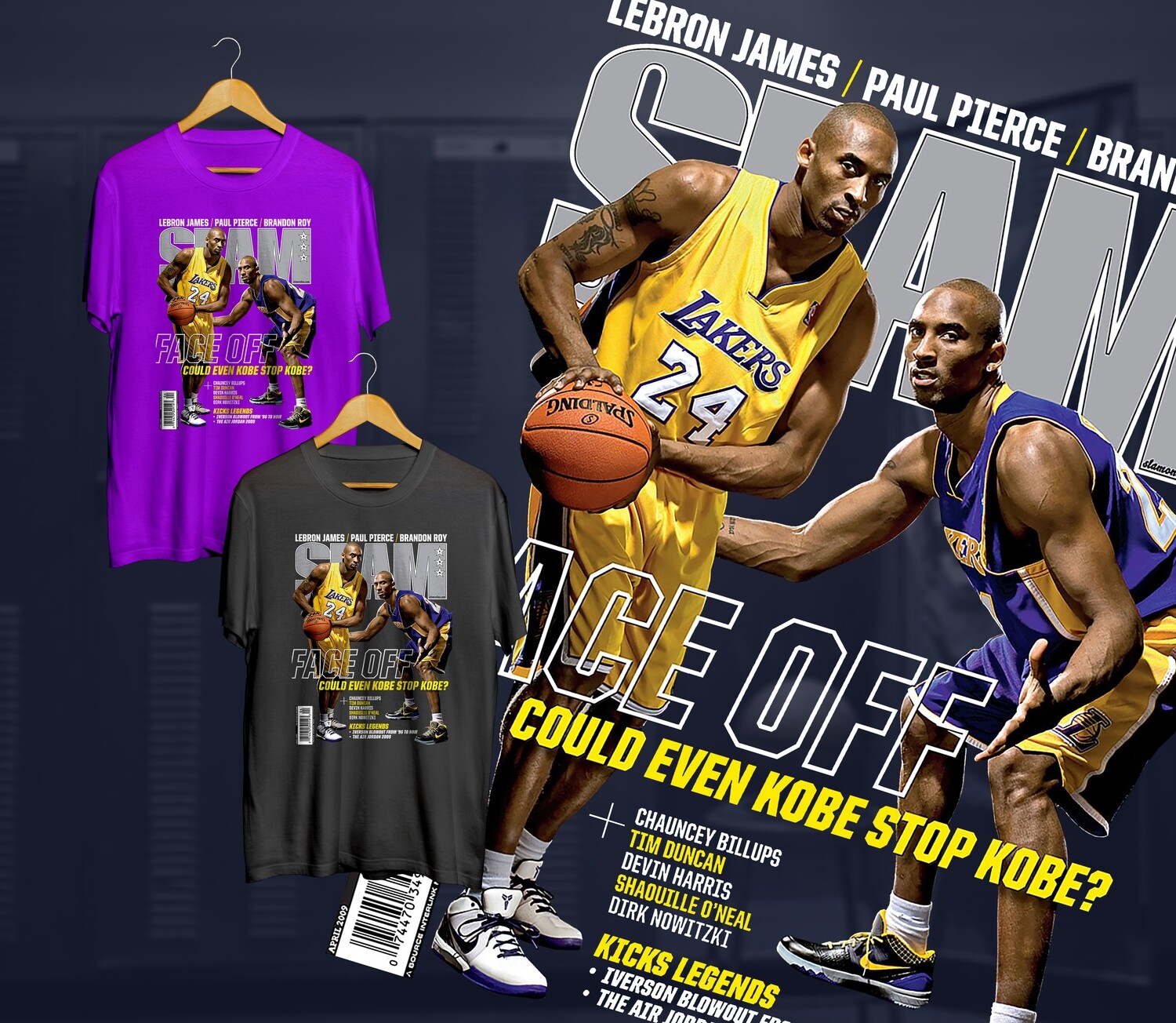 Kobe face off Slam t-shirt Kobe face off Slam t-shirt