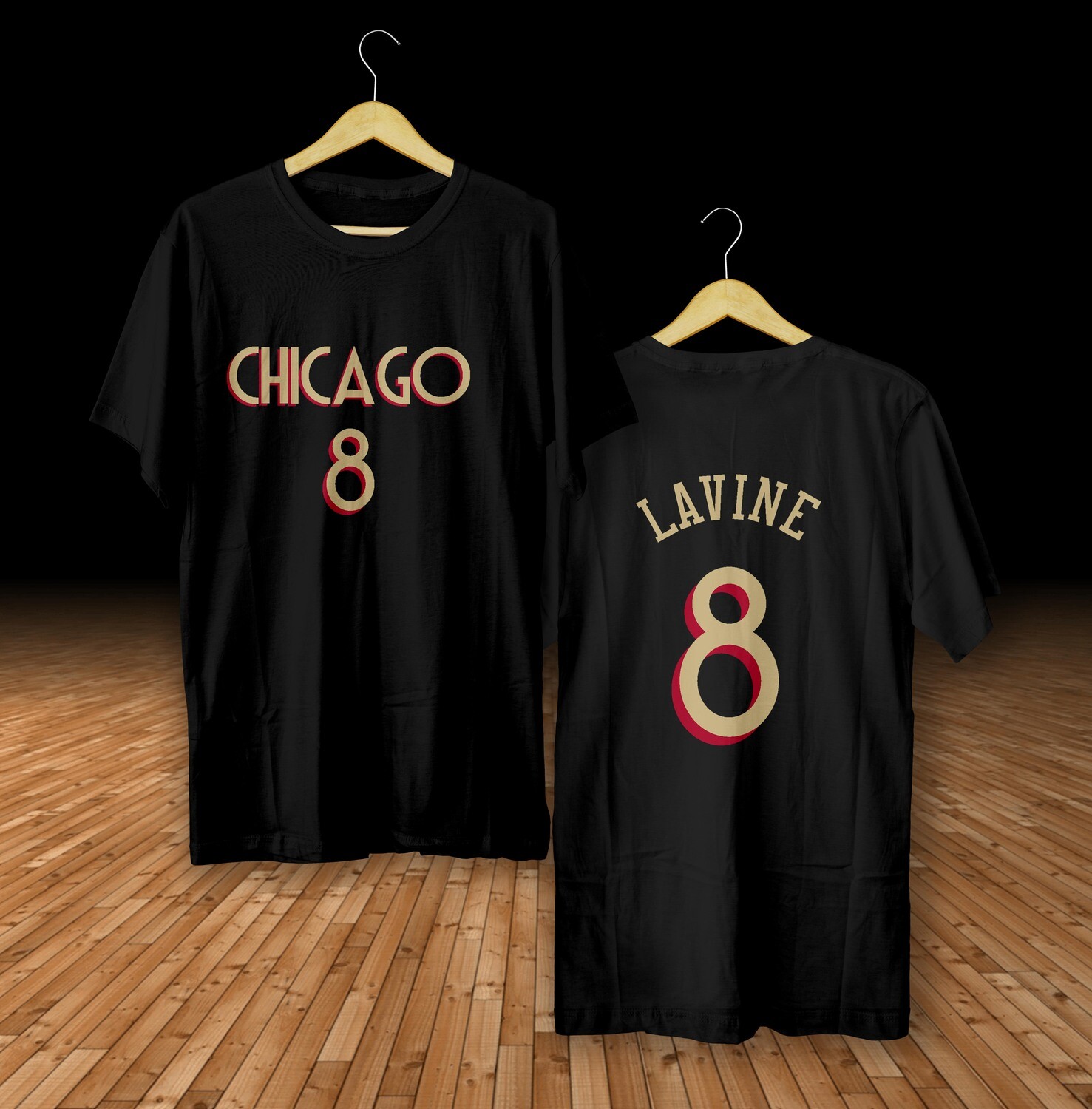 Lavine city black  t-shirt