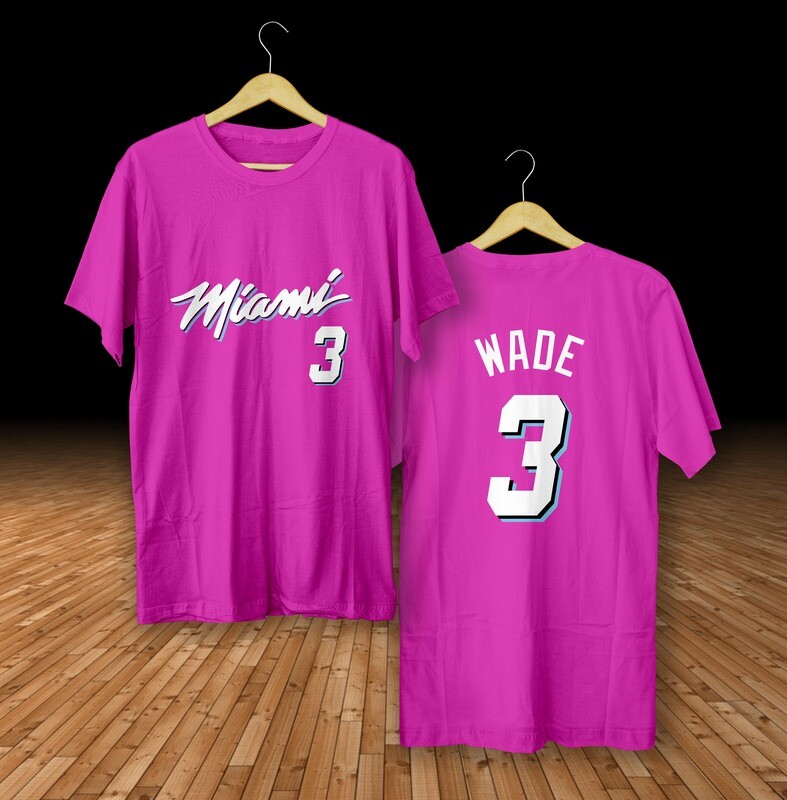 Wade Miami fouchia  t-shirt