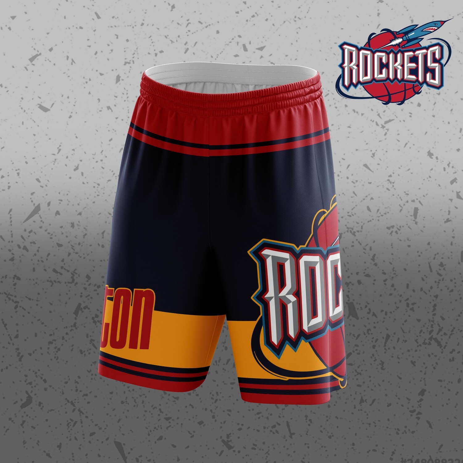 Rockets retro Big logo Shorts Rockets retro Big logo Shorts
