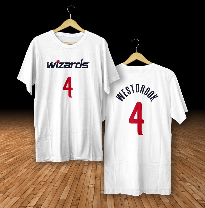 Westbrook wizards white t-shirt