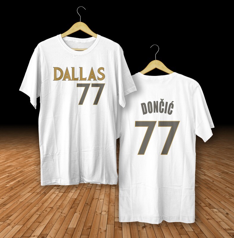Doncic Dallas white  t-shirt