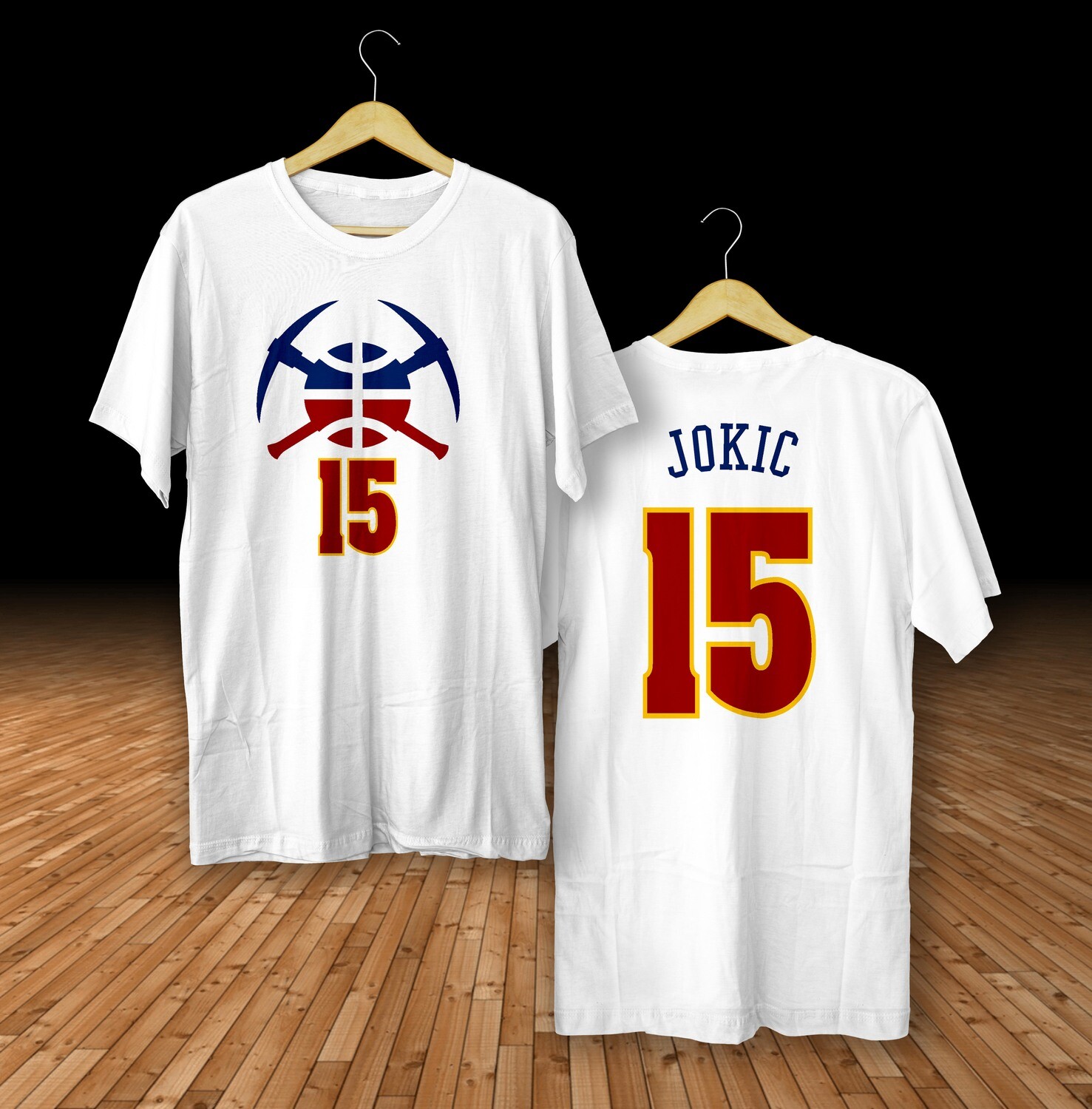 Jokic white  t-shirt
