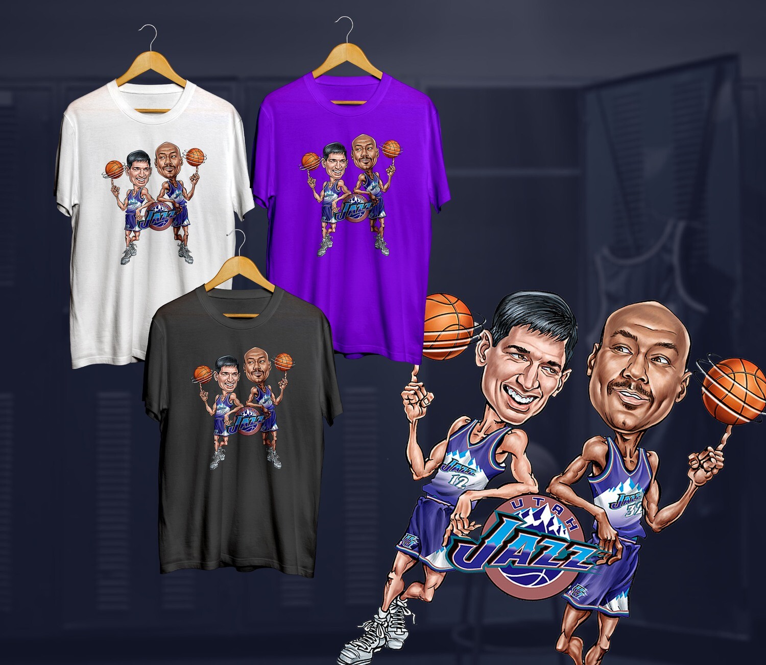 Stockton Malone  t-shirt