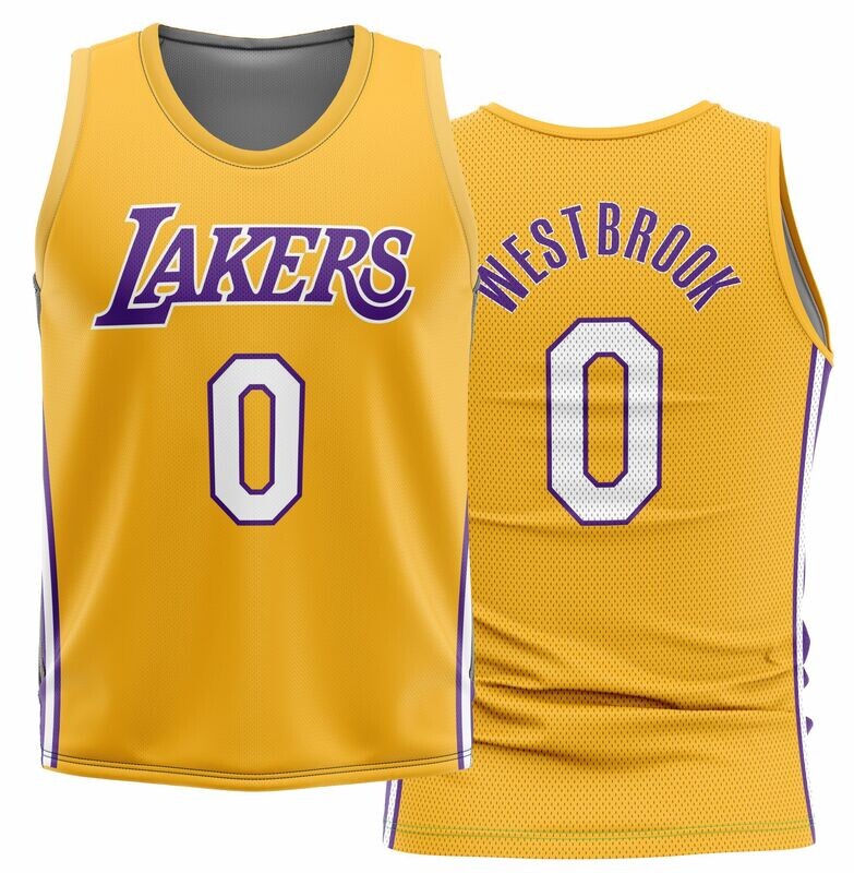 Westbrook Lakers yellow Jersey