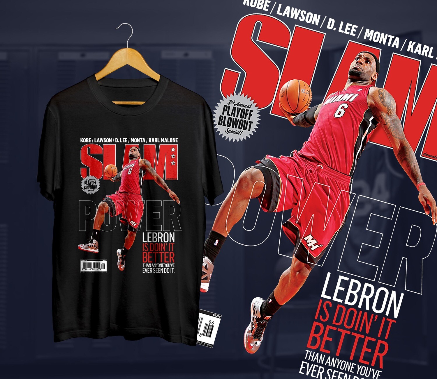 Lebron Power  Slam t-shirt