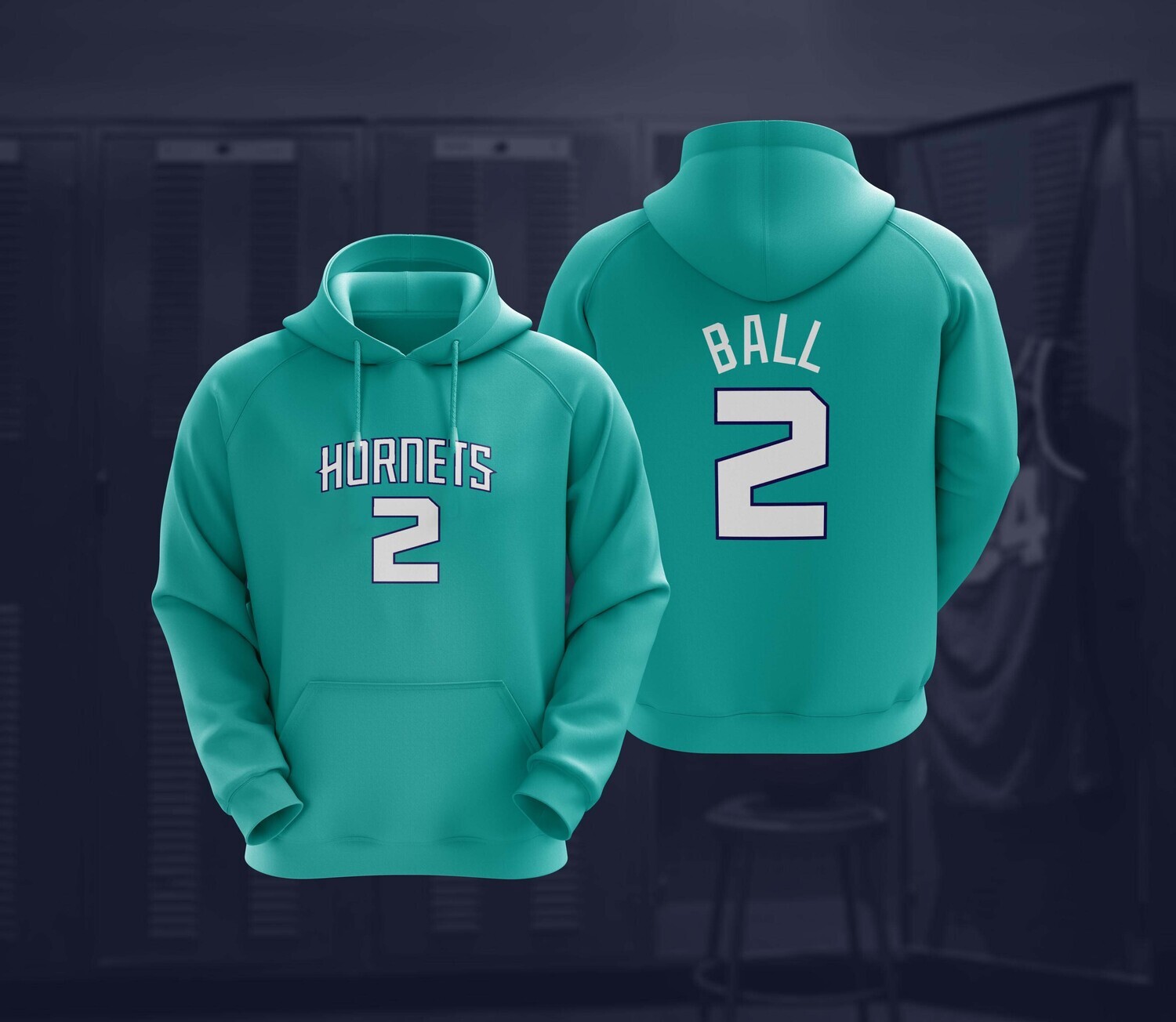 Ball turquise hoodie
