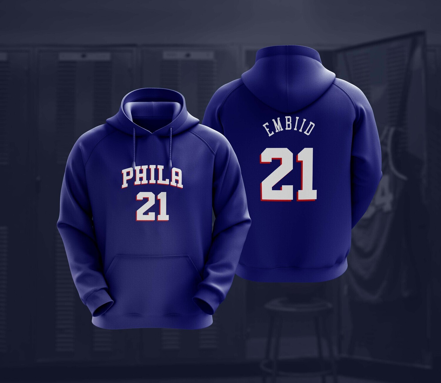 Embiid navy  blue hoodie