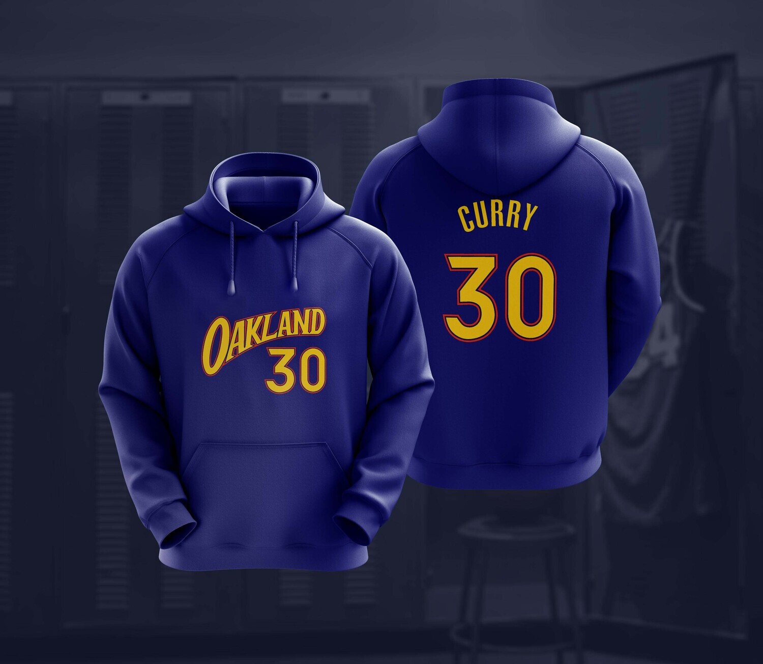 Curry oakland navy hoodie
