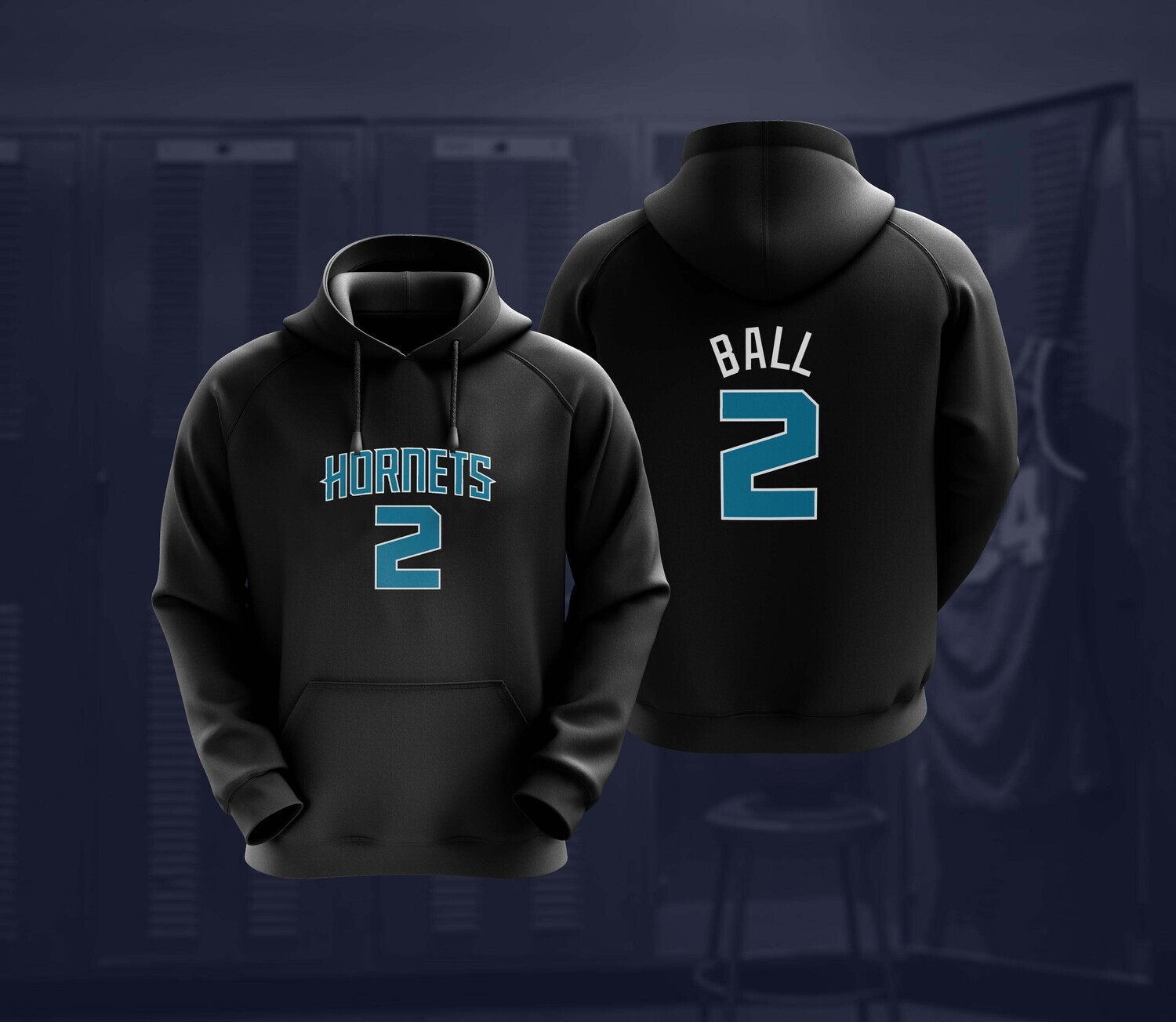 Ball lamelo black  hoodie