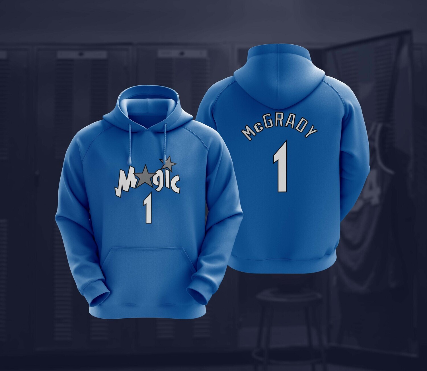 Mcgrady orlando blue hoodie
