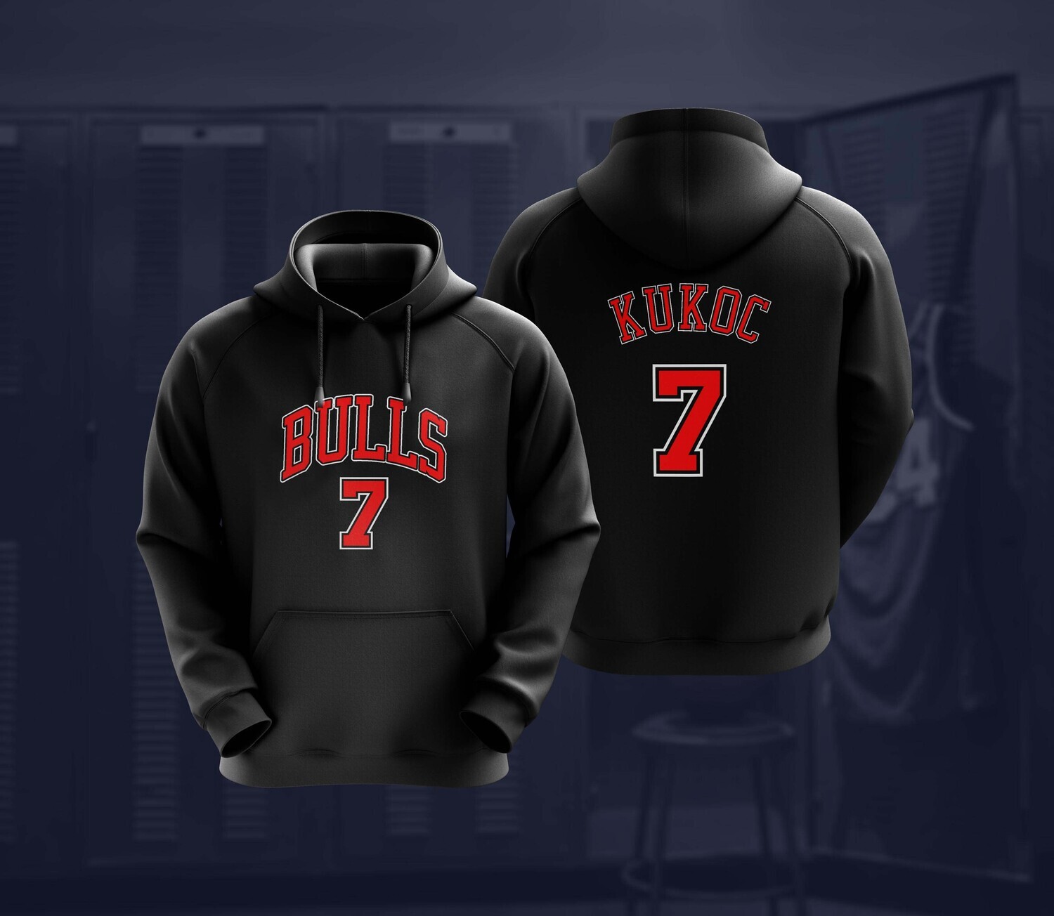 Kukoc bulls black hoodie