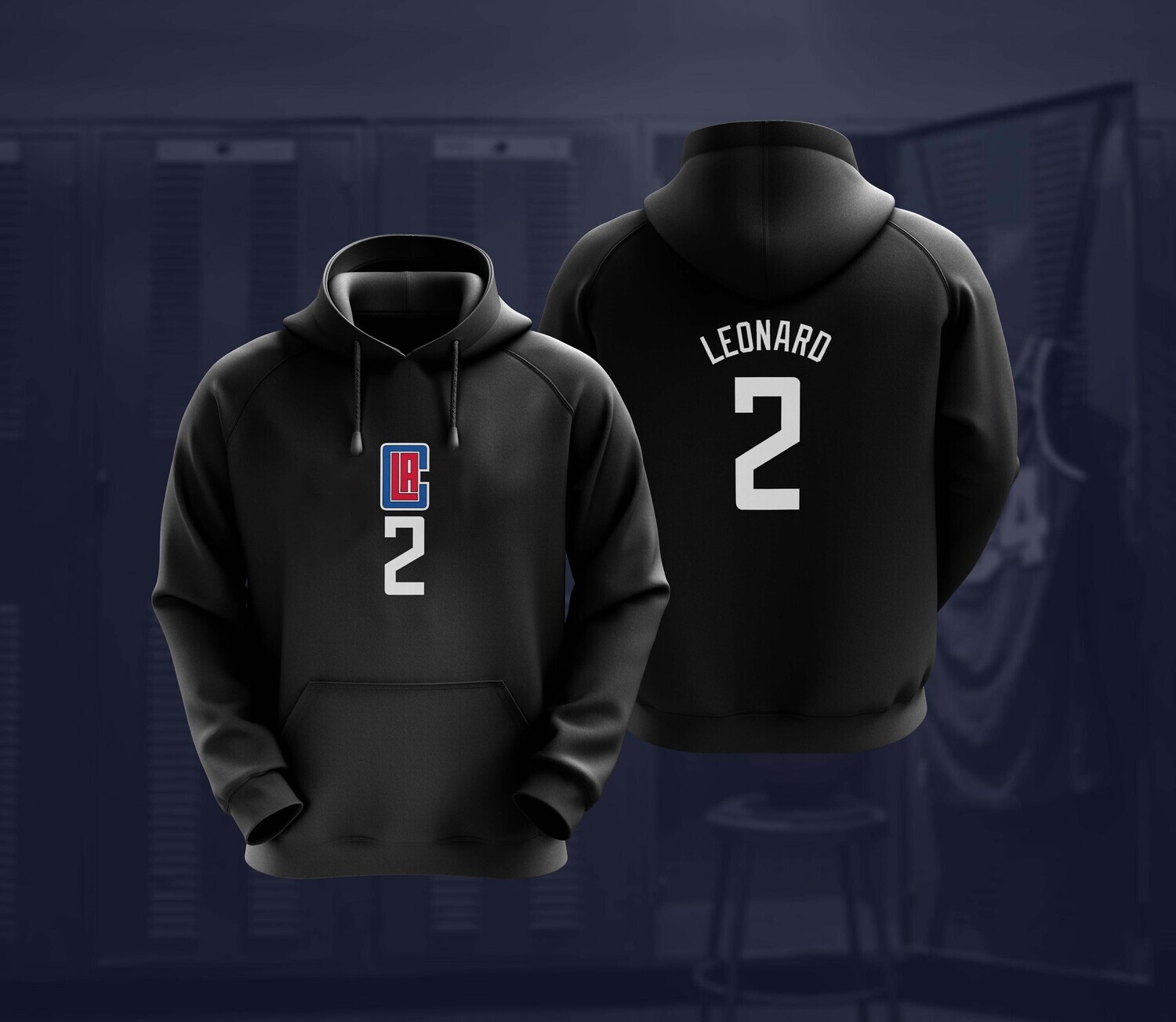 Leonard clips  black hoodie