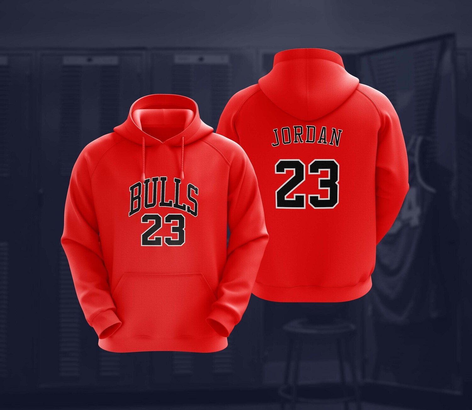 Michael bulls red hoodie