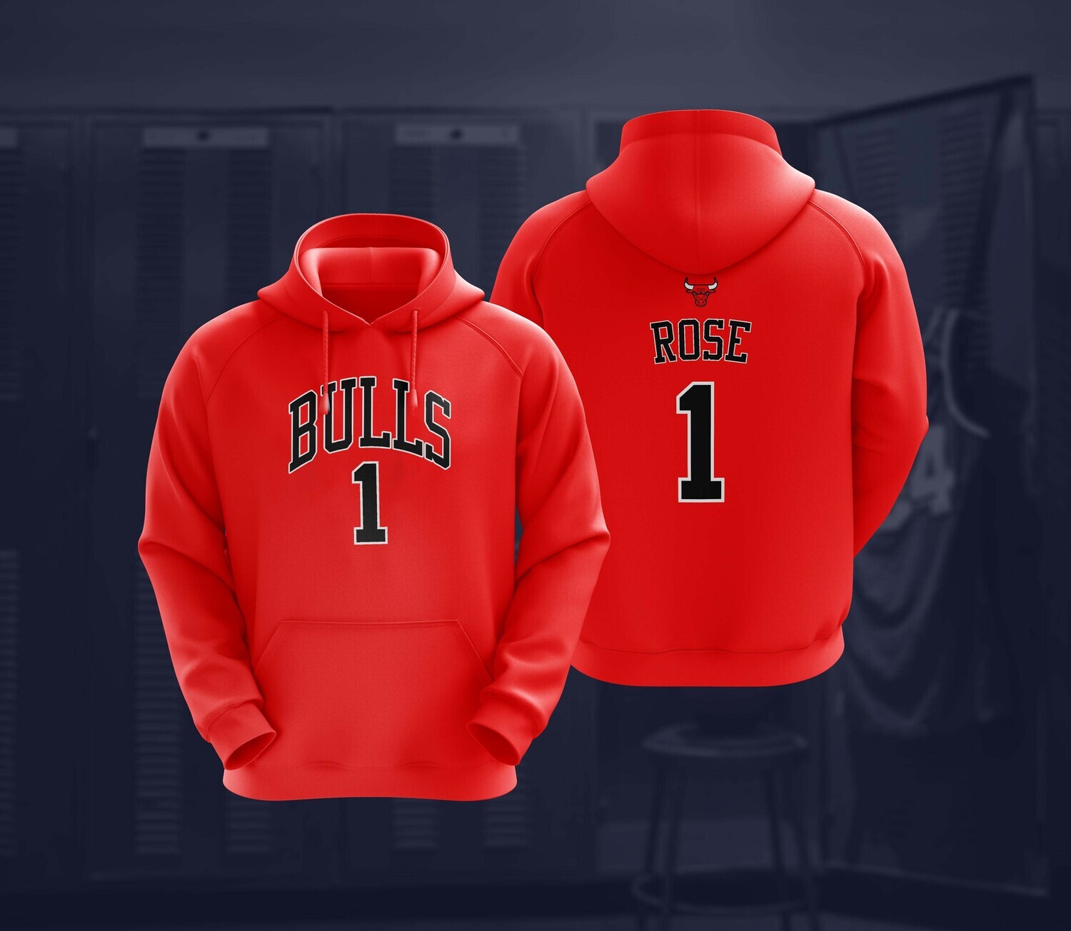 Rose bulls red hoodie