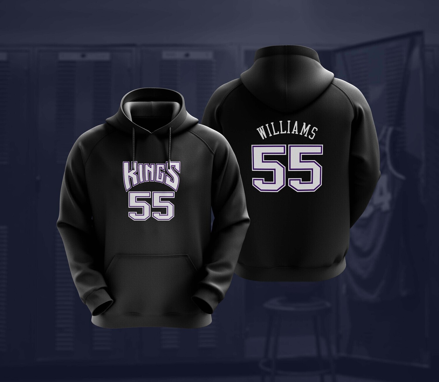 Williams kings black hoodie